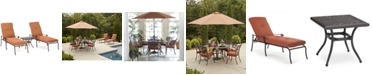 Furniture Chateau Outdoor Cast Aluminum 3-Pc. Chaise Set (2 Chaise Lounge and 1 End Table), Created for Macy's